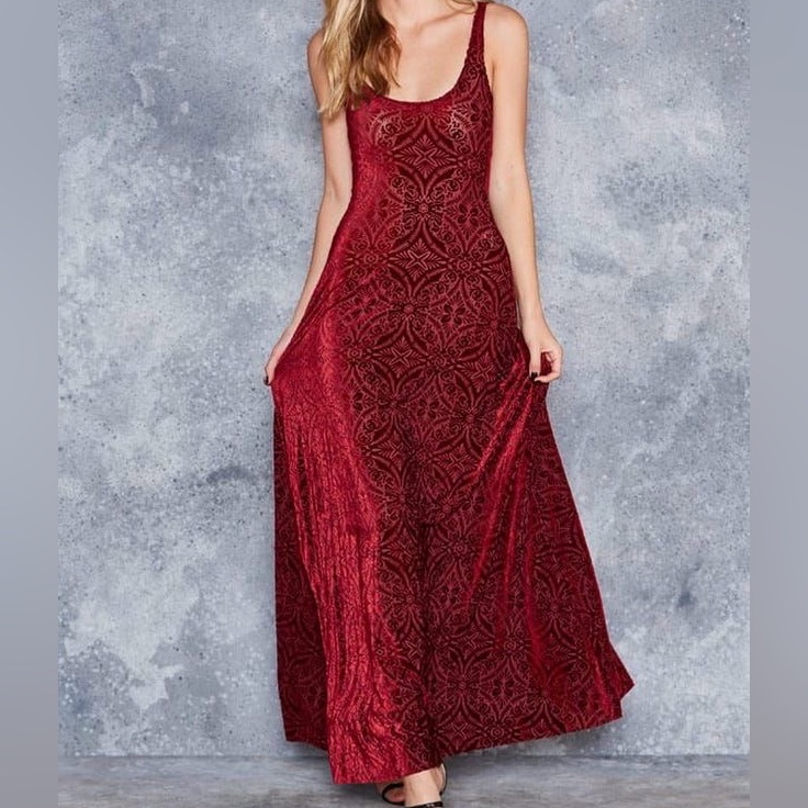 Blackmilk Burned Velvet Dress Small